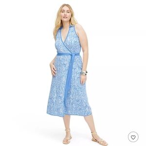 🍵Diane Von Furstenberg X Target Collared Sleeveless Sweaterknit Midi Wrap Dress